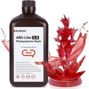Elegoo abs-подобна смола v3.0 2kg, Червен (50.103.0150)