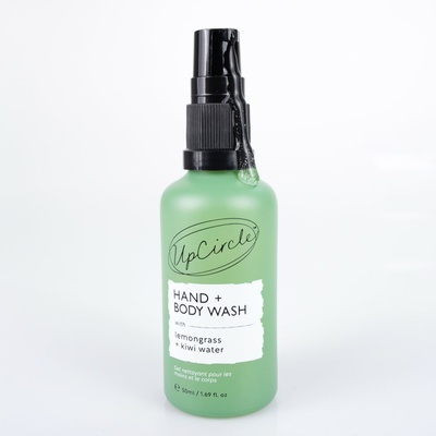 UpCircle Umývací gél na telo a ruky kiwi & Lemongrass 50 ml