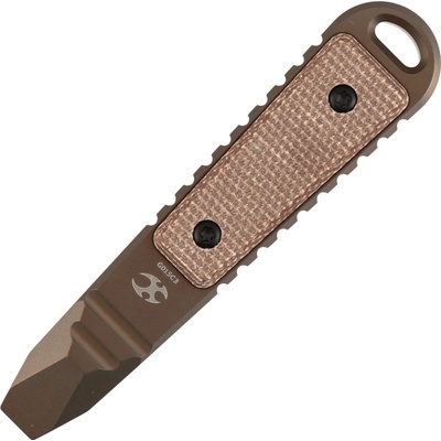Kansept Kursor Bronze Anodized Titanium + Brown Micarta Inlay G015C3