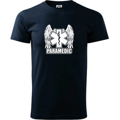 Paramedic klasické pánské triko námořní modrá velmi tmavá téměř černá