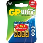 GP Batteries Алкална батерия gp ultra plus lr03 aaa /4 бр. в опаковка/ блистер 1.5v (gp-ba-24aup-u4) - xtreme
