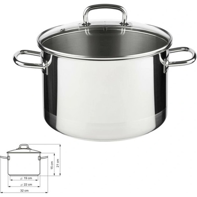 KOLIMAX Nerezový hrniec PROFESSIONAL 5,5 l + sklenená pokrievka 22 cm