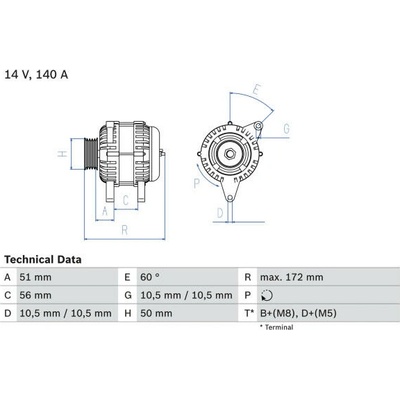 generátor BOSCH 0 986 046 230