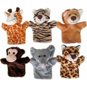 SUN-DAY Animal puppets 6wz 23cm 154644
