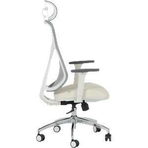 Bittel Ергономичен стол Carmen 7901 W еко кожа - сив-шампанско (3520182_1) - bay