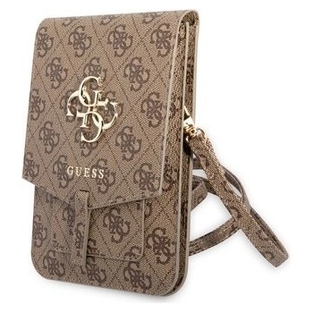Púzdro Guess PU 4G Metal Logo GUWBG4GFBR Phone Bag, hnedé