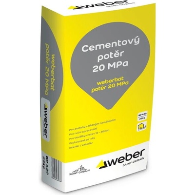 Weber bat BP 420 20 MPa Potěr cementový 25 kg