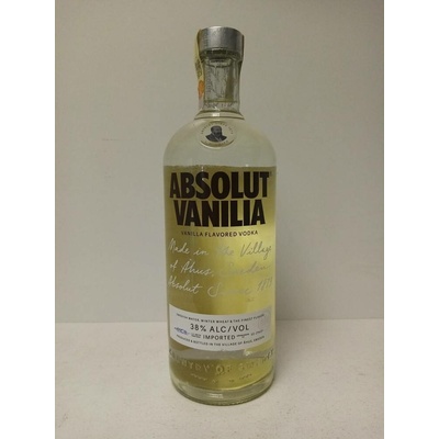 Absolut Vanilia 38% 1 l (holá láhev)