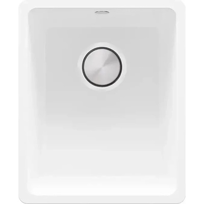 Твоят Стил Бяла кухненска мивка за вграждане под плот Венеция 40 XL 360x440 мм