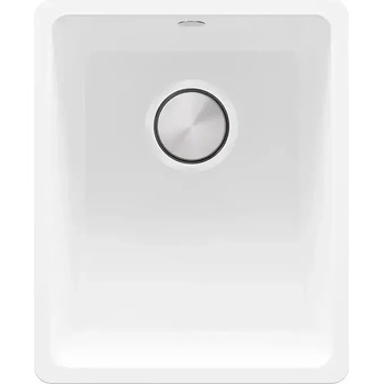 Твоят Стил Бяла кухненска мивка за вграждане под плот Венеция 40 XL 360x440 мм