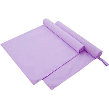 Image 1 of vidaXL Спортни кърпи 2 pcs Лилаво 180 x 90 cm Полиестер и полиамид (42011485)