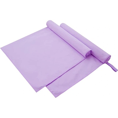 vidaXL Спортни кърпи 2 pcs Лилаво 180 x 90 cm Полиестер и полиамид (42011485)