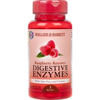 Image 1 of Holland & Barrett Raspberry Ketones Digestive Enzymes [60 капсули]