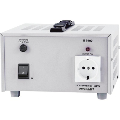 VOLTCRAFT IT-1500 laboratorní oddělovací transformátor s pevným napětím 1500 VA 230 (max.)