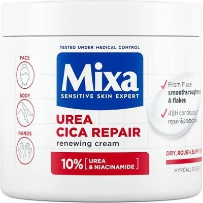 Mixa Urea Cica Repair+ Renewing Cream regenerační tělový krém pro suchou a hrubou pokožku 400 ml – Zbozi.Blesk.cz