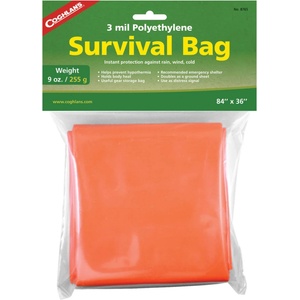 Coghlans Бивак чувал Coghlans Survival Bag Bivvy bag - Orange - размер 210 x 90 cm (561-0109-0111) Спален чувал