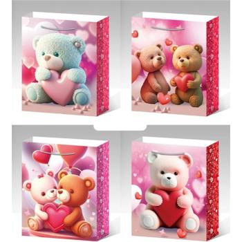 Image 1 of Armtoys ПОДАРЪЧНА ЧАНТА МЕЧЕ СЪС СЪРЦЕ 32*26*10 4 ВИДА