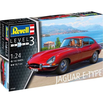 REVELL Plastic ModelKit auto 07668Jaguar E-Type Coupé 1:24