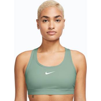 Nike Спортен сутиен Nike Swoosh Medium Support steam/white