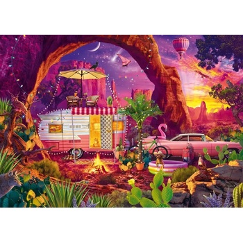 Schmidt Spiele - Puzzle Haynie: Desert Camping - 1 000 piese