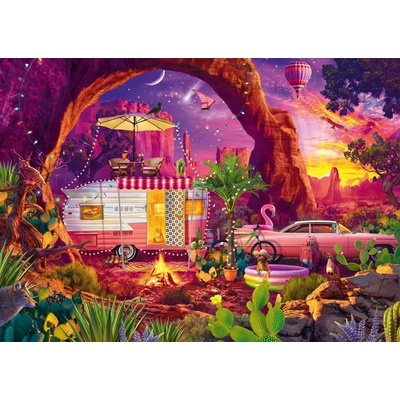 Schmidt Spiele - Puzzle Haynie: Desert Camping - 1 000 piese