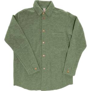 Engel Мъжка риза с копчета Engel Men's Shirt - Salbeigrün Melange - размер 46/48 (EU) (033-2428-0213)