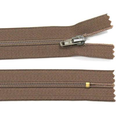 Spirálový zip no.3 nerozepínací 30cm - více barev color: 703 hnědá