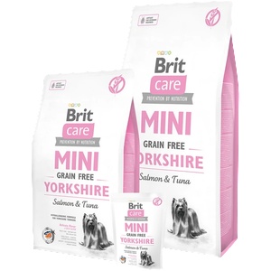 Brit Mini Grain Free Yorkshire - със сьомга и риба тон, за йоркширски териер 2 кг