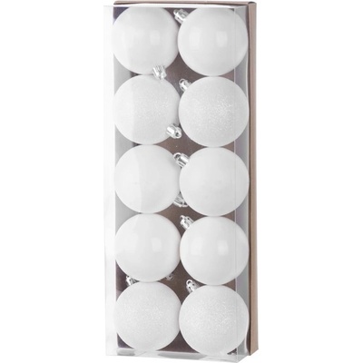 MagicHome Gule 10 ks biele na vianočný stromček 6 cm