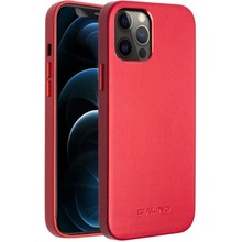 Pouzdro Qialino kožené iPhone 12 Pro Max - červené