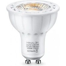 Stmívatelná LED žárovka Minalox GU10 8W 24V 60° 2700K MNLXLBGU10/8W/24/60/2700