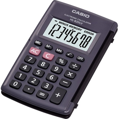 Casio HL 820LV джобен калкулатор с черен капак