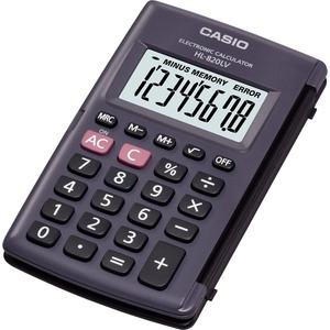Casio HL 820LV джобен калкулатор с черен капак Калкулатори