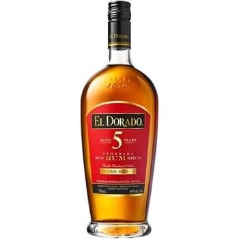 El Dorado 5y 40% 0,7 l (čistá fľaša)