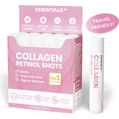 Swedish Essentials Collagen + Retinol shoty 10 x 25 ml