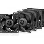 ARCTIC S8038-10K Black PWM 80mm 4-pack (ACFAN00291A)