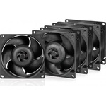 ARCTIC S8038-10K Black PWM 80mm 4-pack (ACFAN00291A)