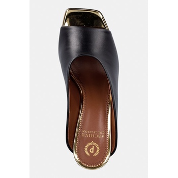 Pollini чехли с тънък ток дамски от кожа (PA28057C0OPA300A)