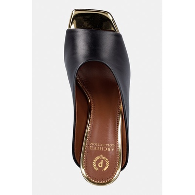 Pollini чехли с тънък ток дамски от кожа (PA28057C0OPA300A)