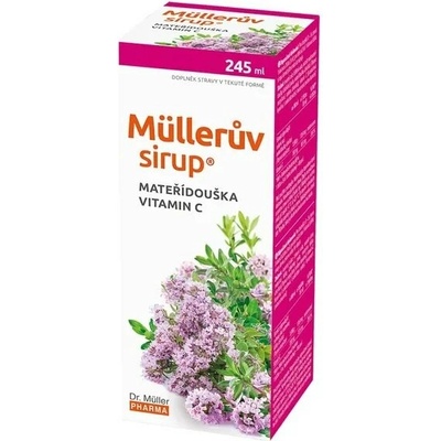 Müllerov Sirup s Materinou dúškou a Vit. C 245 ml