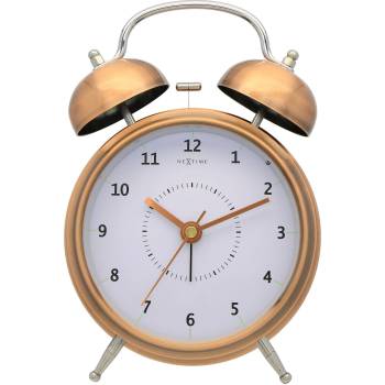 NeXtime Будилник Wake Up 15 см металомеден (5112co)
