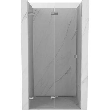 Mexen Lunar-F сгъваеми душ врати лява 90 cm, прозрачна, хром - 836-090-000-01-00-L (836-090-000-01-00-L)