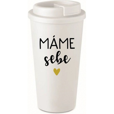 Giftela MÁME SEBE bílý termohrnek 475 ml