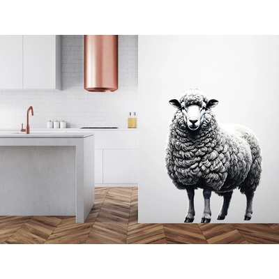 Nalepte.cz Ovce samolepka na zeď arch 15 x 20 cm – Sleviste.cz