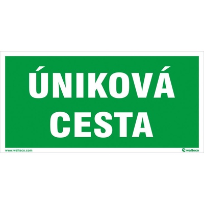 Walteco Úniková cesta, 200x100mm, samolepka Množství: 1 ks , 20163