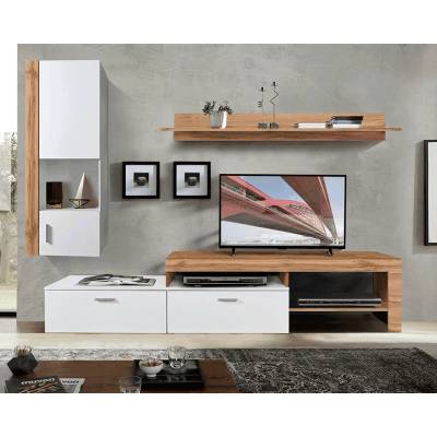 Холна секция Aluba 240 cm дъб вотан и бяло