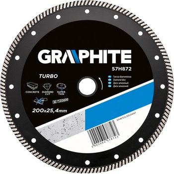 Graphite Diamantový kotouč 200 x 25,4 mm 57H872