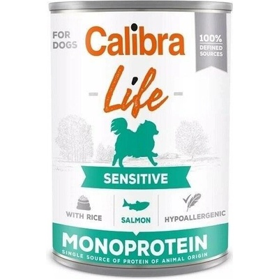 Calibra Dog Adult Life Sensitive losos a rýže 6 x 400 g