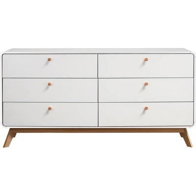 Støraa Бял нисък скрин 150x74 cm Caitlin - Støraa (5651251)