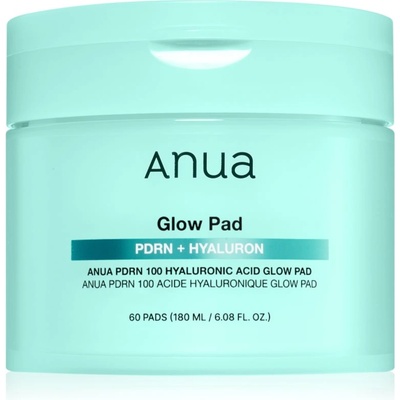 Anua PDRN 100 Hyaluronic Acid Glow Pad тонизиращи възглавнички за хидратиране и изпъване на кожата 60 бр